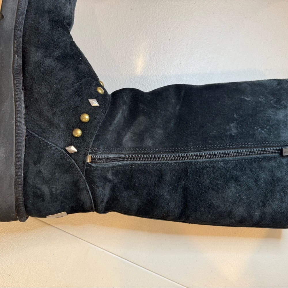 UGG Black Studded Women's Sheepskin Boots - Picture 9 of 12